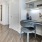 a room with a desk and a chair