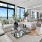 a living room with a large window
